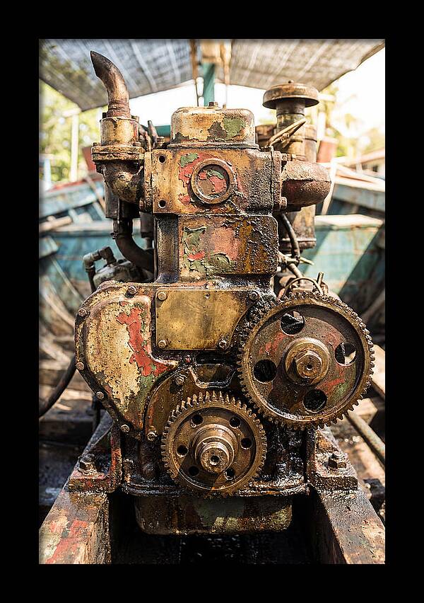 Fishing Boat Engine Detail