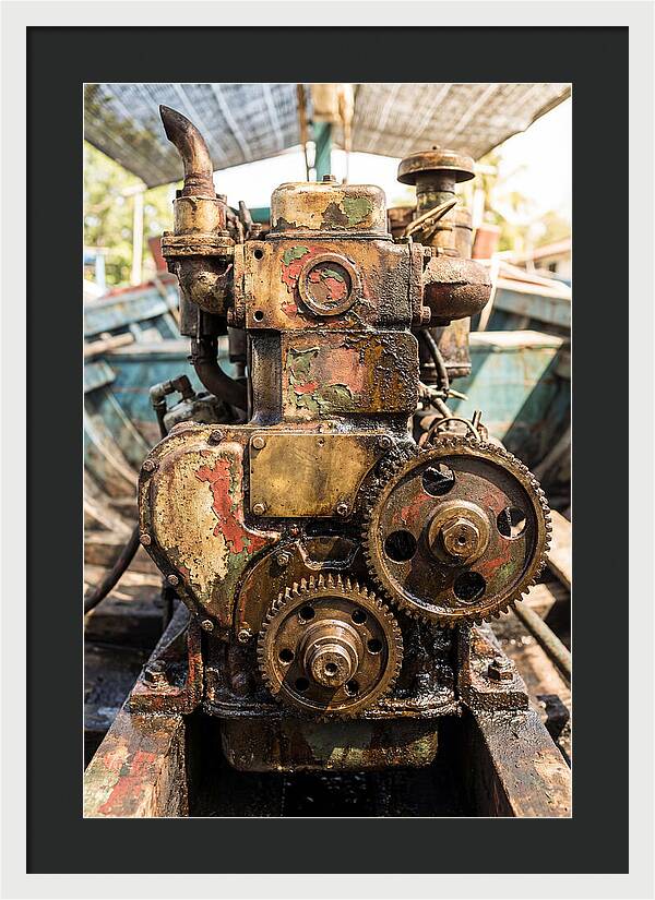 Fishing Boat Engine Detail