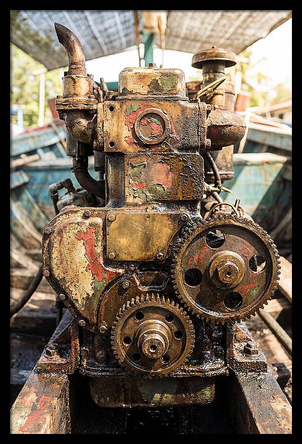 Fishing Boat Engine Detail