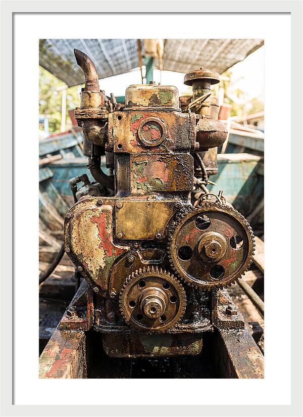 Fishing Boat Engine Detail