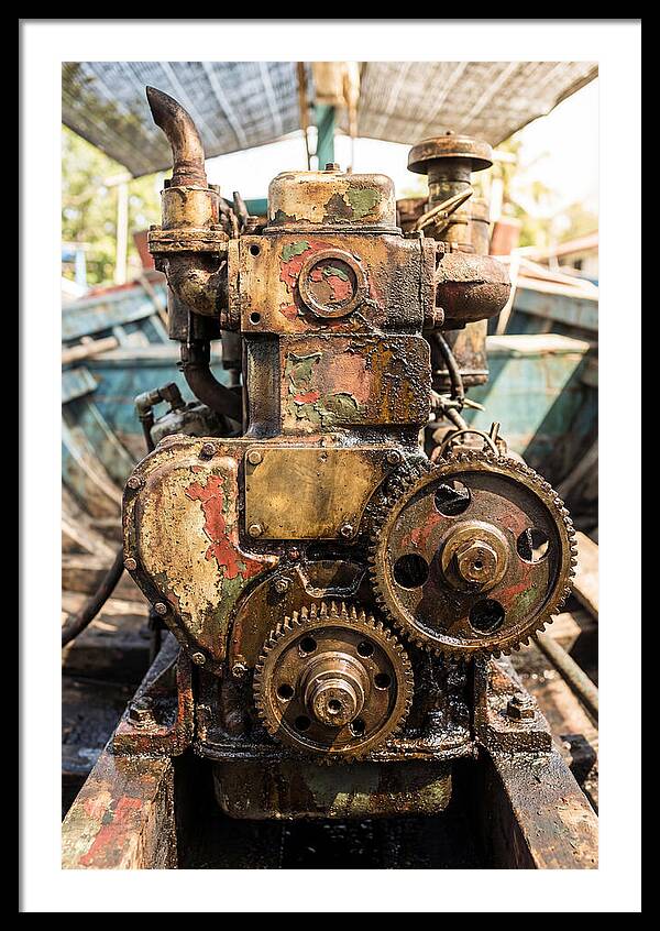 Fishing Boat Engine Detail
