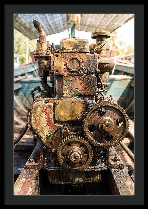 Fishing Boat Engine Detail