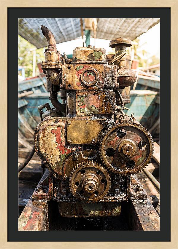 Fishing Boat Engine Detail