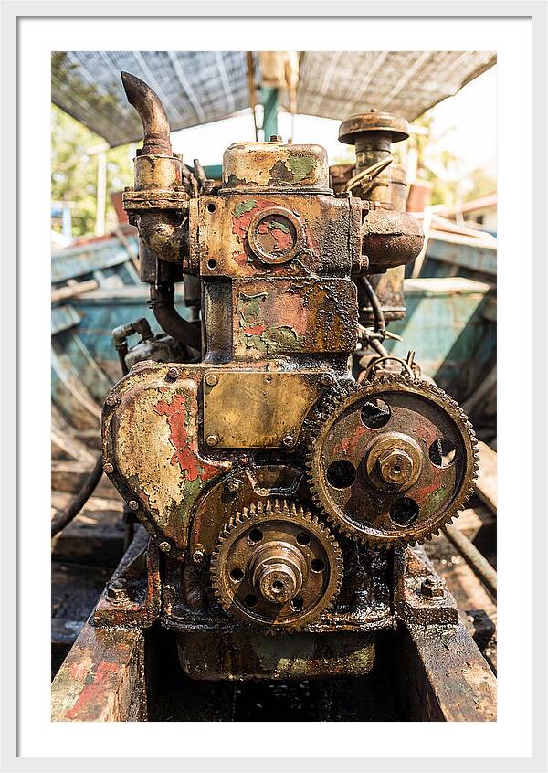 Fishing Boat Engine Detail