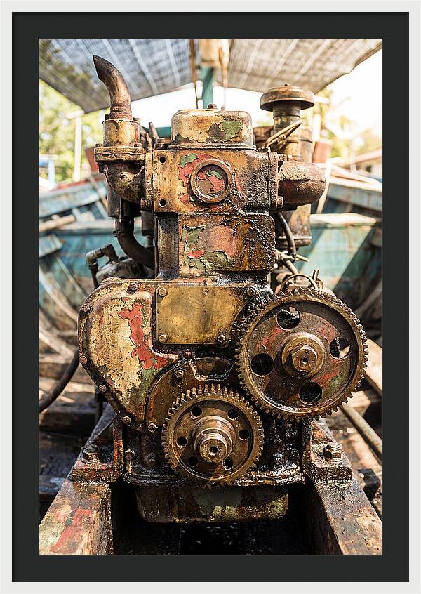 Fishing Boat Engine Detail