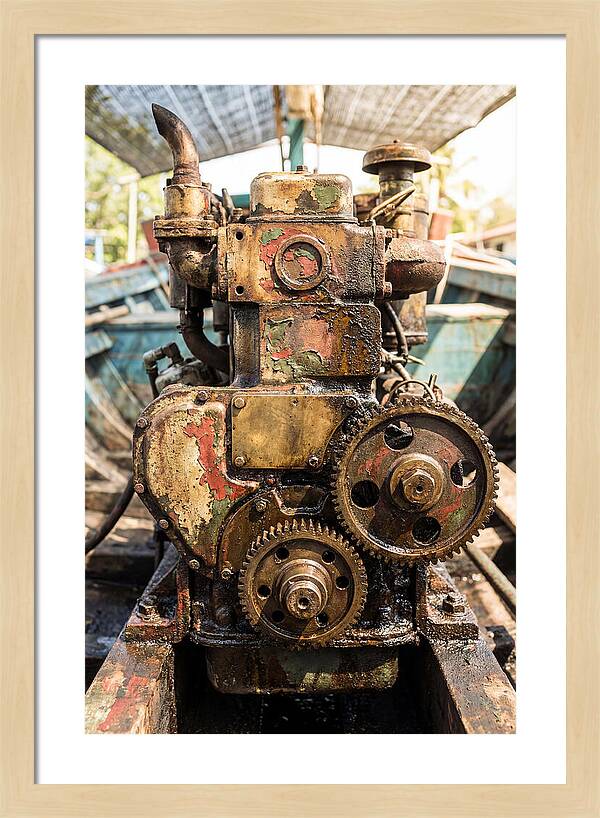Fishing Boat Engine Detail