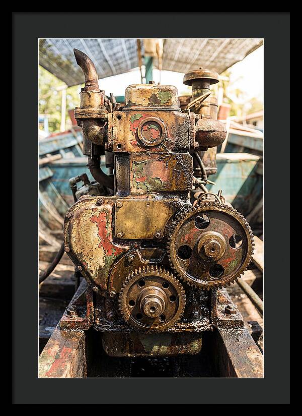 Fishing Boat Engine Detail