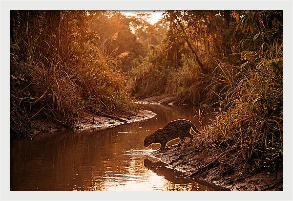 Fishing Cat At Dusk
