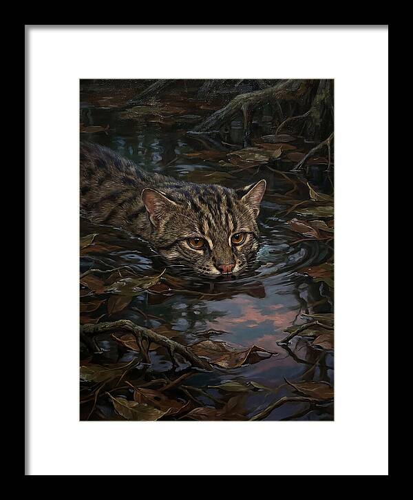 Fishing Cat In Water
