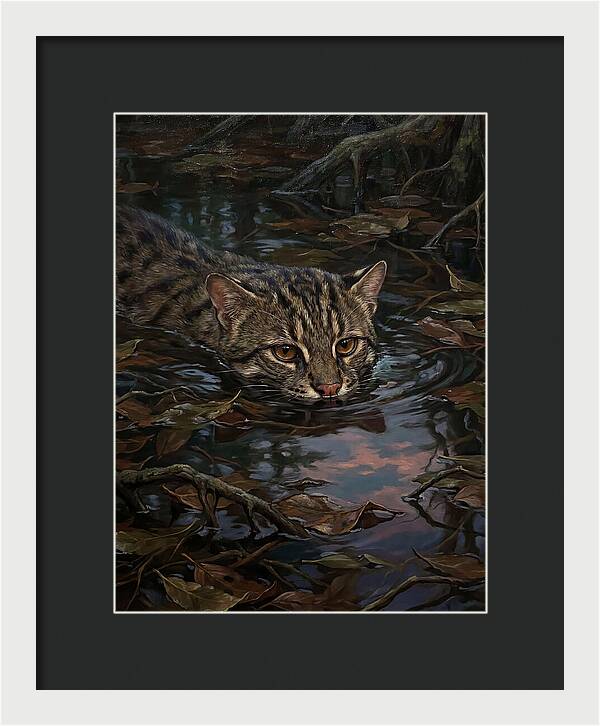 Fishing Cat In Water