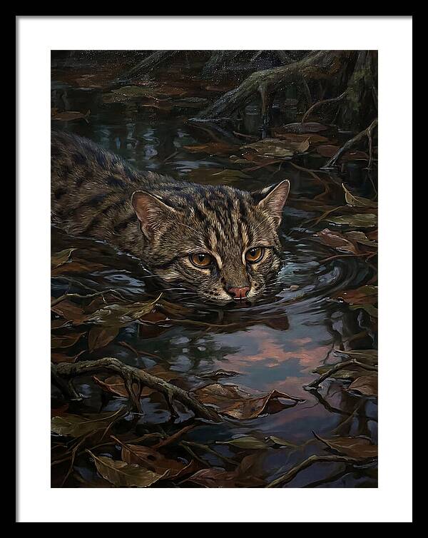 Fishing Cat In Water
