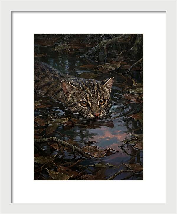 Fishing Cat In Water