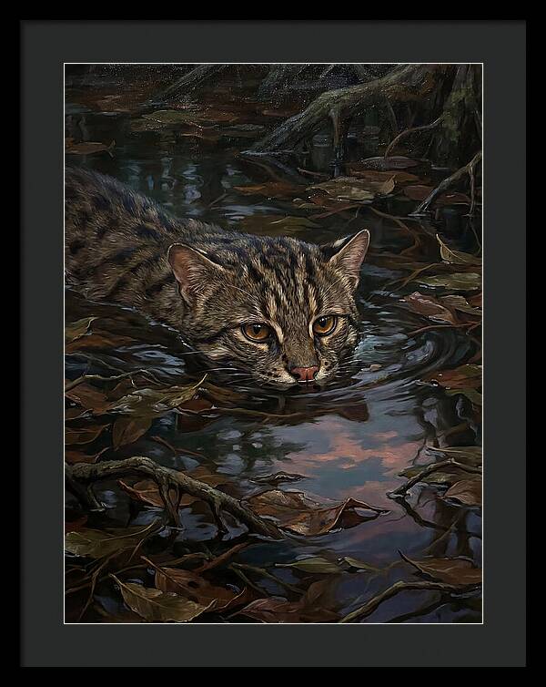 Fishing Cat In Water