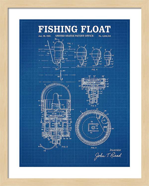 Fishing Float Blueprint Patent Us4461114a