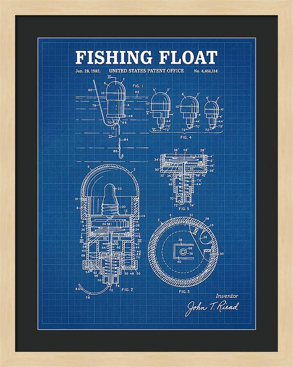 Fishing Float Blueprint Patent Us4461114a