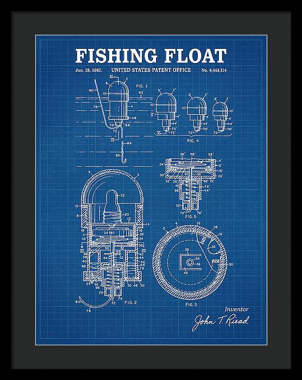 Fishing Float Blueprint Patent Us4461114a