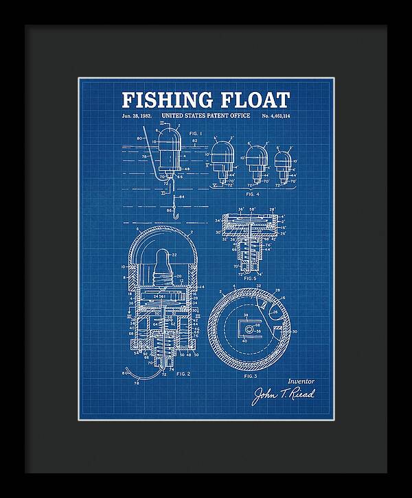 Fishing Float Blueprint Patent Us4461114a