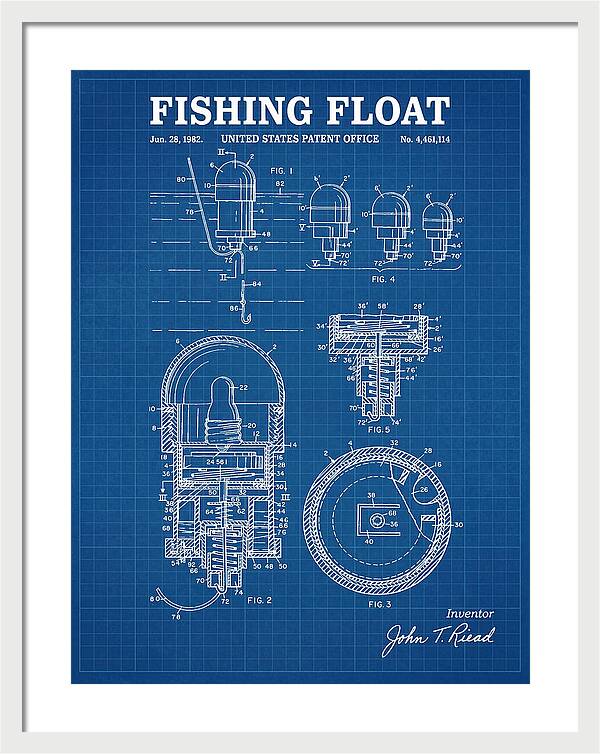 Fishing Float Blueprint Patent Us4461114a