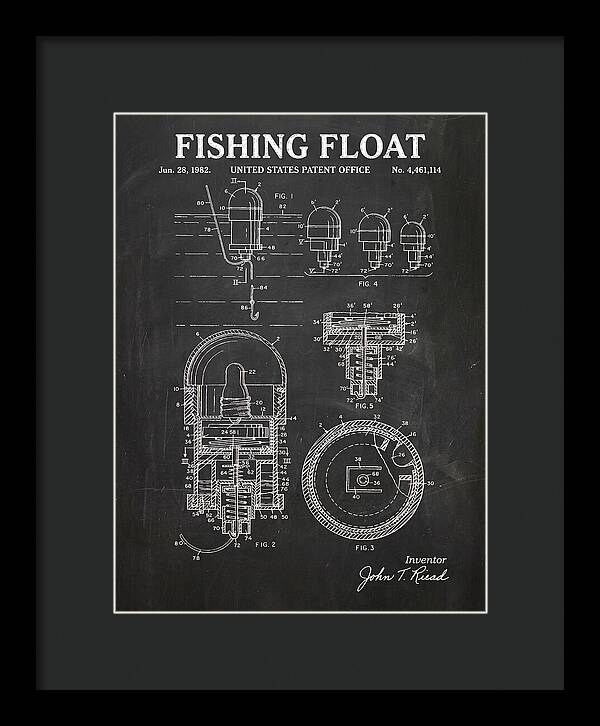 Fishing Float Chalkboard Patent Us4461114a