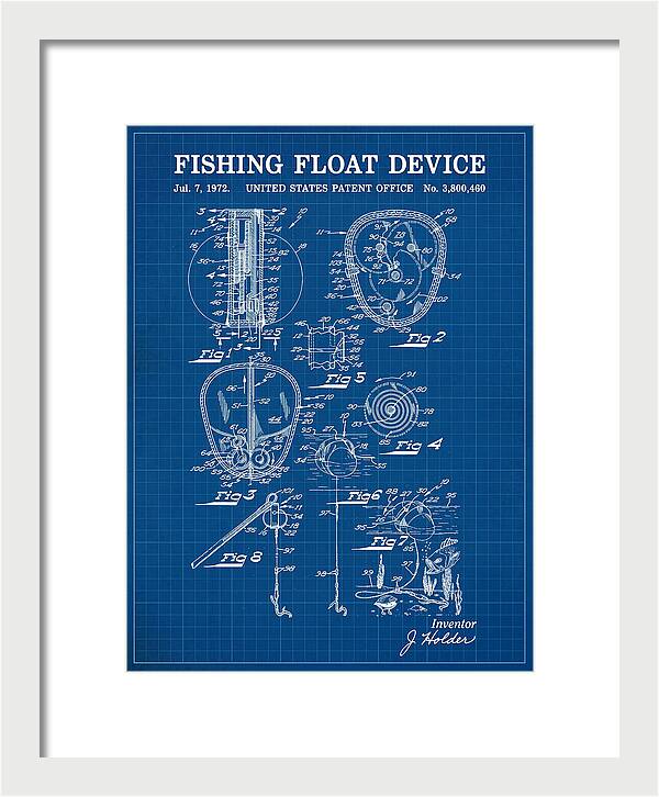 Fishing Float Device Blueprint Patent Us3800460a