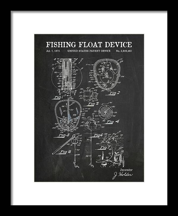 Fishing Float Device Chalkboard Patent Us3800460a