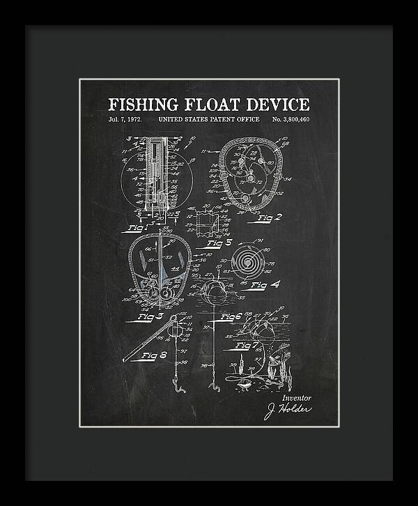 Fishing Float Device Chalkboard Patent Us3800460a