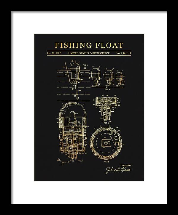 Fishing Float Gold Patent Us4461114a