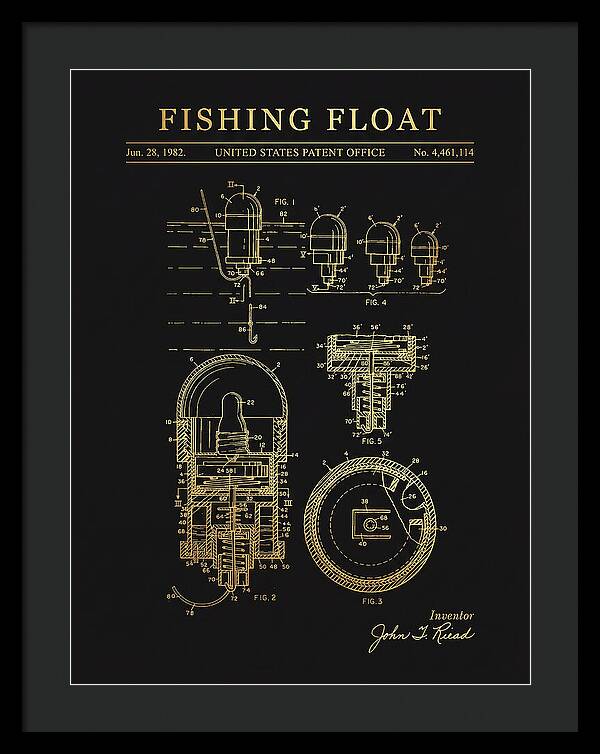 Fishing Float Gold Patent Us4461114a