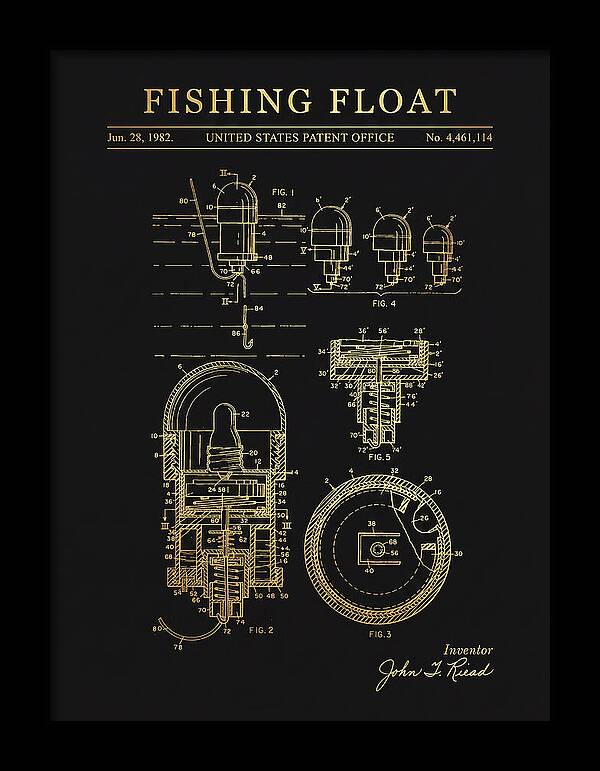 Fishing Float Gold Patent Us4461114a