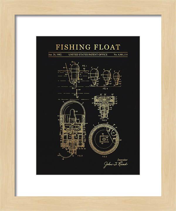 Fishing Float Gold Patent Us4461114a