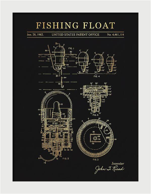 Fishing Float Gold Patent Us4461114a