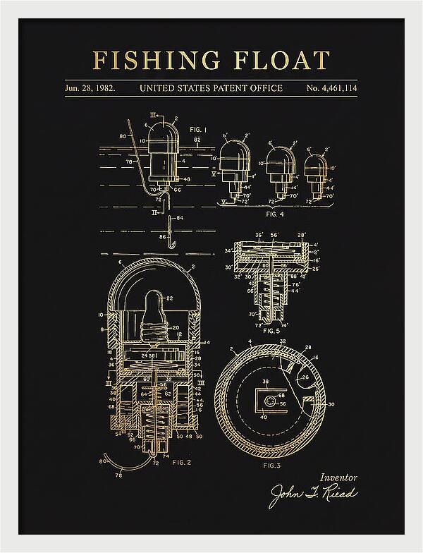 Fishing Float Gold Patent Us4461114a