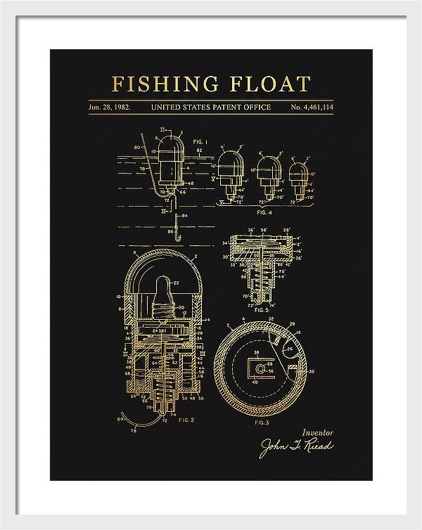 Fishing Float Gold Patent Us4461114a