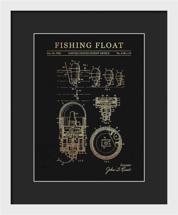 Fishing Float Gold Patent Us4461114a