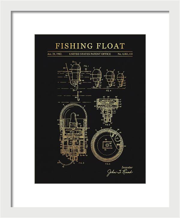 Fishing Float Gold Patent Us4461114a