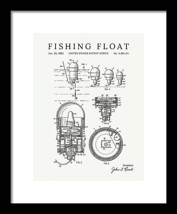 Fishing Float Minimalist Patent Us4461114a