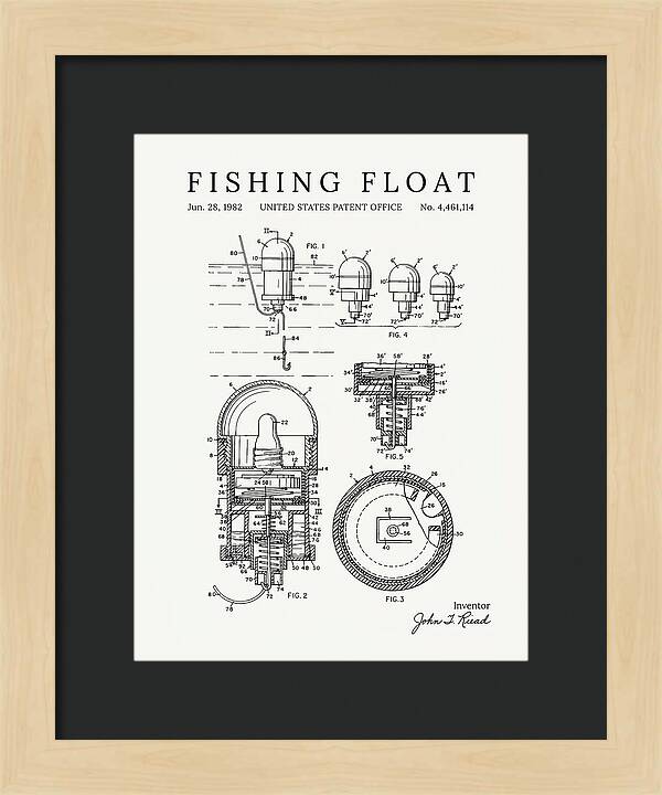 Fishing Float Minimalist Patent Us4461114a