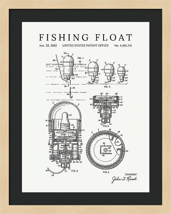 Fishing Float Minimalist Patent Us4461114a