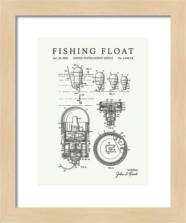 Fishing Float Minimalist Patent Us4461114a