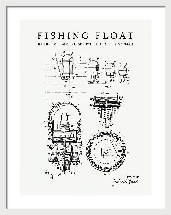 Fishing Float Minimalist Patent Us4461114a