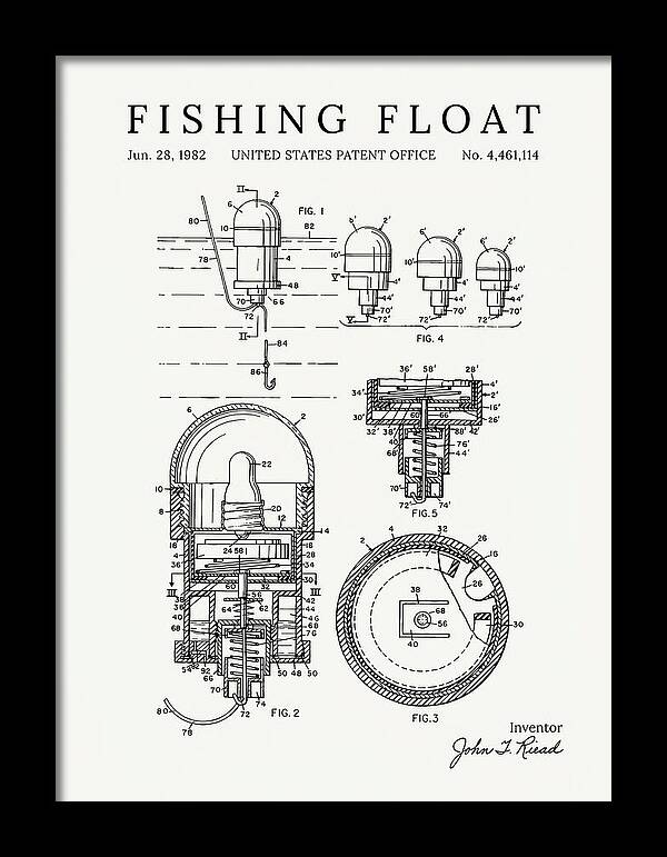 Fishing Float Minimalist Patent Us4461114a