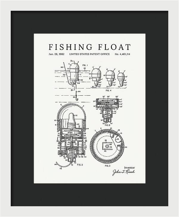 Fishing Float Minimalist Patent Us4461114a