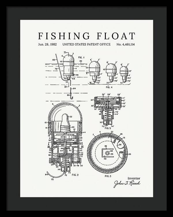 Fishing Float Minimalist Patent Us4461114a