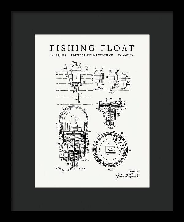 Fishing Float Minimalist Patent Us4461114a