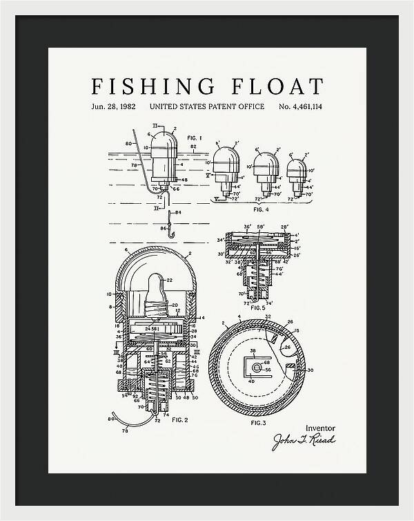 Fishing Float Minimalist Patent Us4461114a