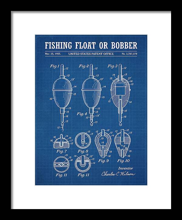 Fishing Float Or Bobber Blueprint Patent Us2787079a
