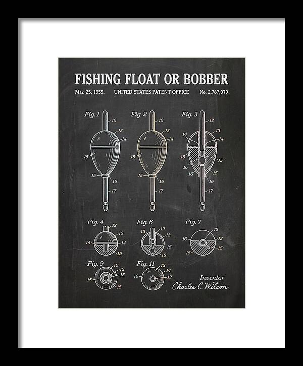 Fishing Float Or Bobber Chalkboard Patent Us2787079a