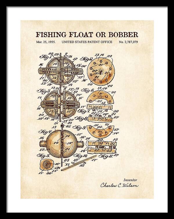 Fishing Float Or Bobber Watercolor Patent Us2787079a