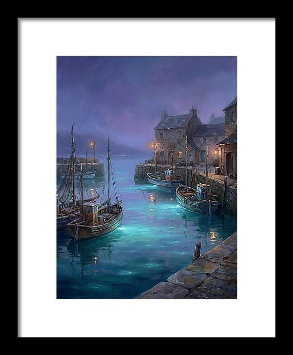 Fishing Harbor Scene