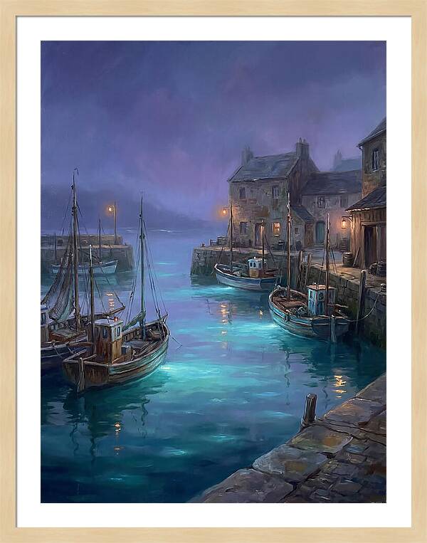 Fishing Harbor Scene